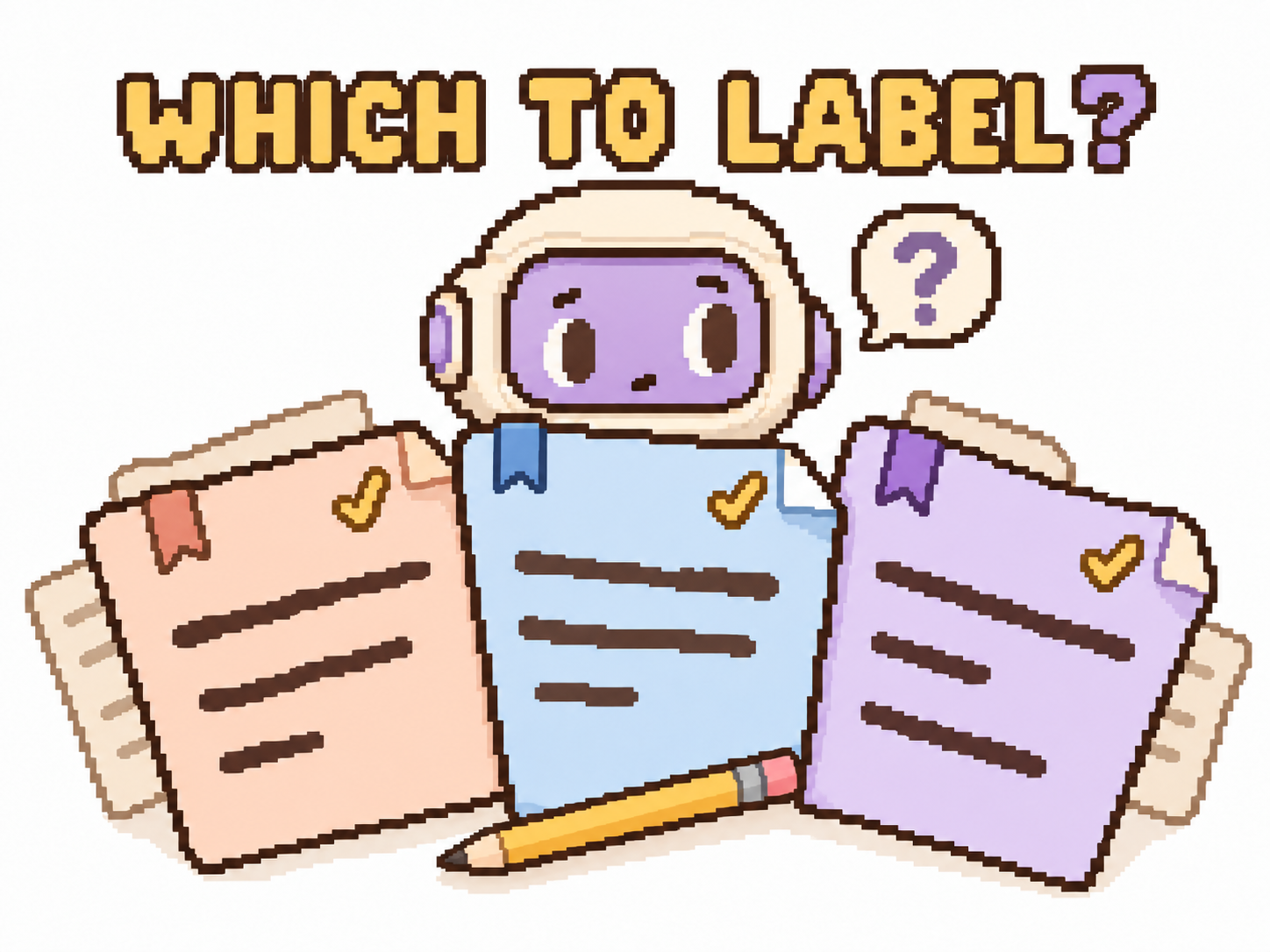 Select uncertain diverse sequences for human labeling