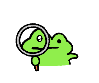 fric the frog with a magnifying glass